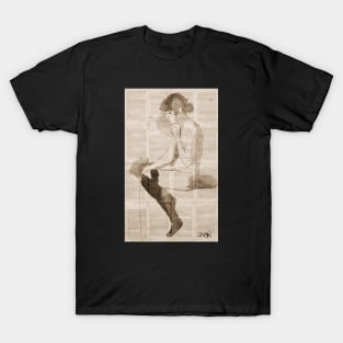 Black stockings T-Shirt